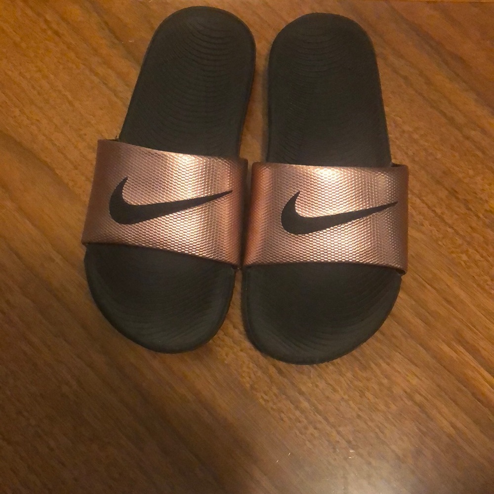 Nike Rose Gold Slides